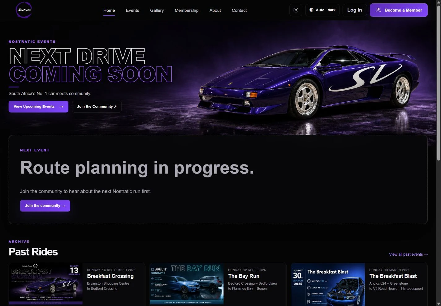 Nostratic desktop website preview